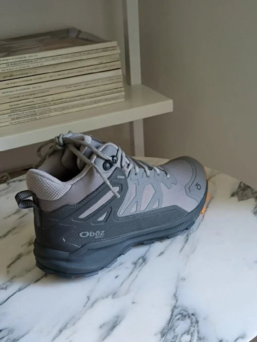 Oboz Men’s Katabatic Mid B-DRY Hazy Grey Waterproof Trail Boots - Picture 4 of 11